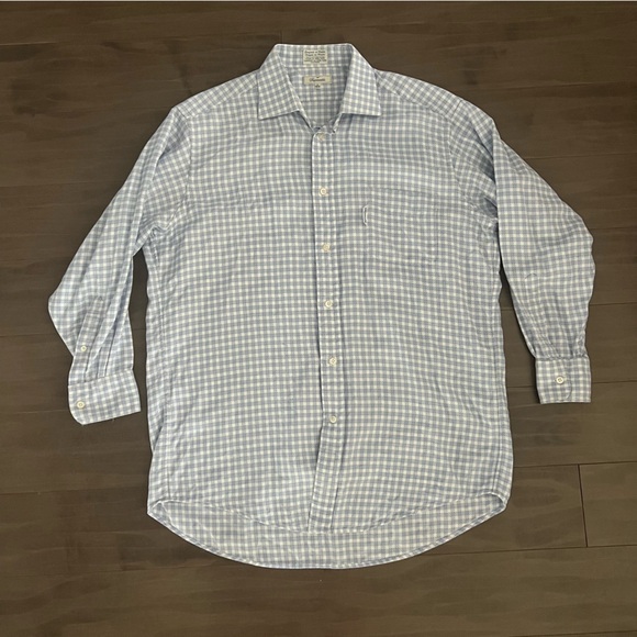 Faconnable Weave Pattern Button Down dress shirt size 16.5 Detailed - Picture 3 of 12
